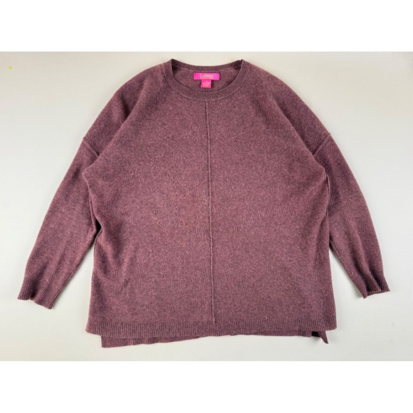Catherine Malandrino Sweaters - Catherine Malandrino 100% Cashmere Sweater Women's M Mauve Crewneck Soft